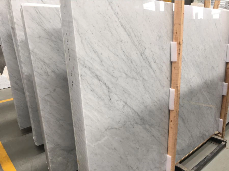 Bianco Carrara white marble slab Bianco Carrara white marble slab