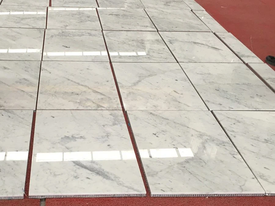 Bianco Statuario White Marble with Aluminum Honeycomb Panel Bianco Statuario White Marble with Aluminum Honeycomb Panel