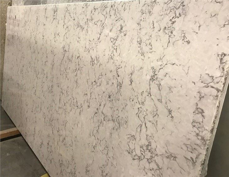 Blanca Arabescato Quartz Slab