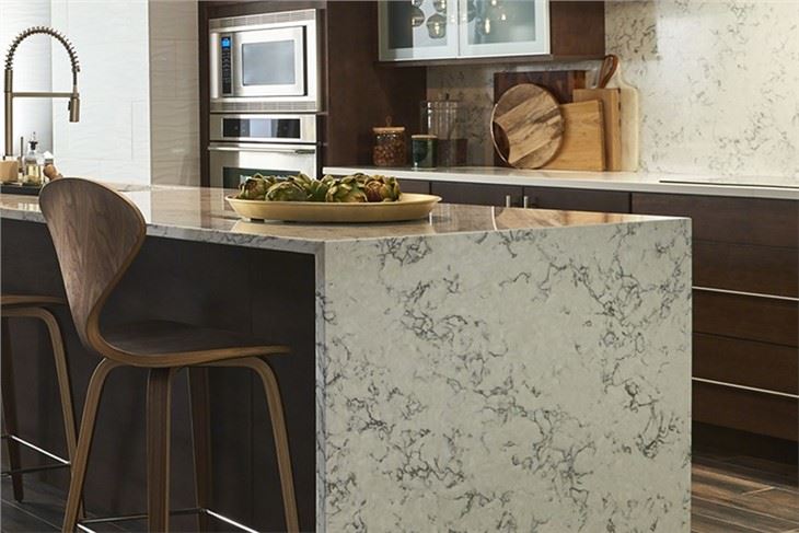 Blanca Arabescato Quartz Kitchen