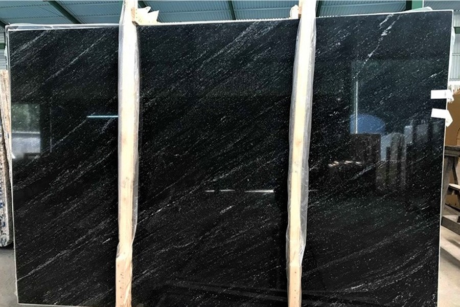 Nevada Black Granite Polished Slab Nevada Black Granite Polished Slab